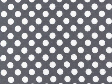 Spot on Dots Grey Fabric by the yard Discount