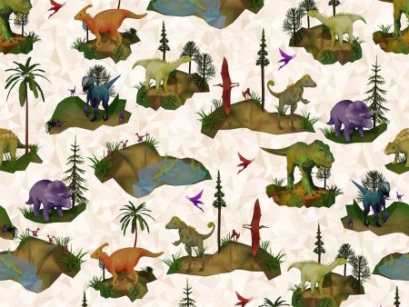 Dino Dinosaurs Fabric by the yard Online now