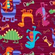 Dino Dudes Dinosaurs Fabric by the yard on Sale