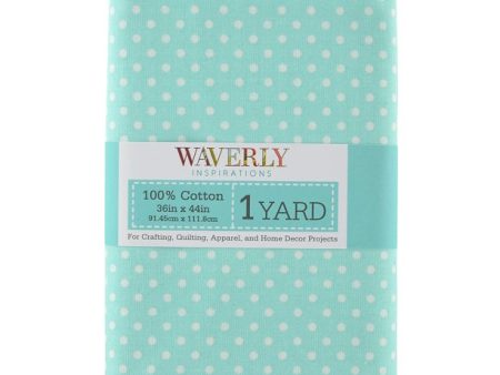 Dots Aqua Fabric by the yard Fashion