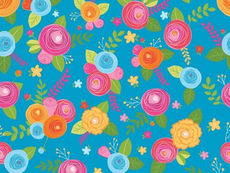 Simply Happy by Dodi Lee Poulsen Roses Floral Fabric by the yard Online Hot Sale