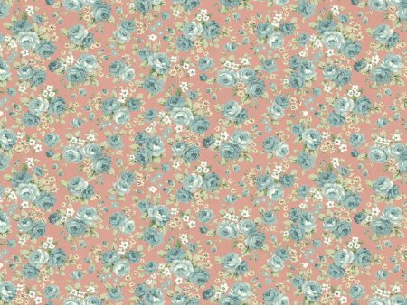 Floral Roses Fabric by the yard Fashion