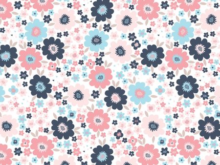 Hello Baby! by Christopher Thomson Floral Daisy Fabric by the yard For Sale