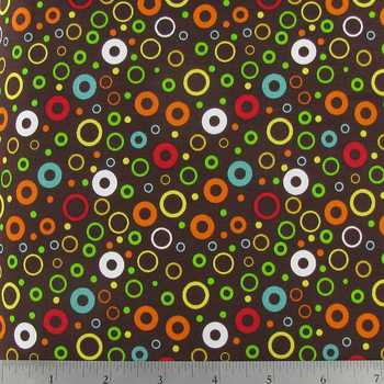 Bubble Dot Brown Fabric by the yard For Discount