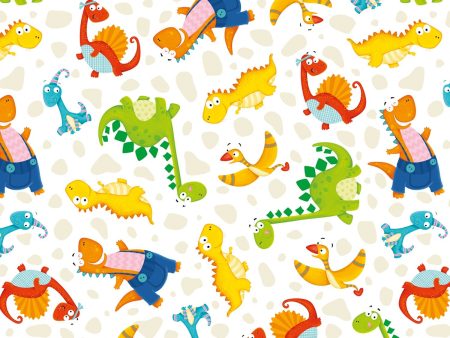 Dino Mates Dinosaurs Fabric by the yard For Discount