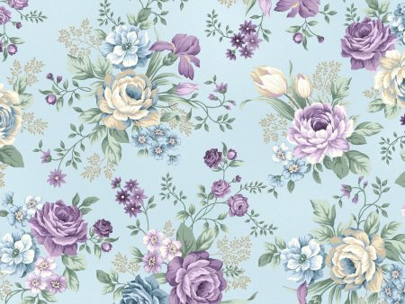 Twilight Garden by Holly Hilt Roses Fabric by the yard For Cheap