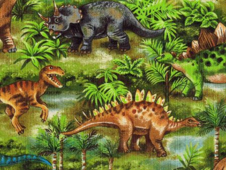 Dino Dinosaurs Novelty Prints Fabric by the yard on Sale