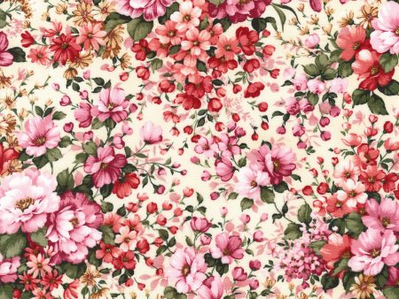 Coventry Garden Floral Daisy Fabric by the yard Online now