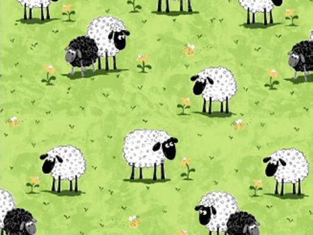 Lewe Sheep Medow Lamb Fabric by the yard Fashion