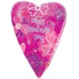 Happy Valentine s Day Flower Pattern Foil Balloon 18in Fashion