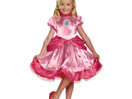 Toddler Princess Peach Deluxe Costume Discount