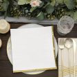 Frosty White with Hot Stamped Beverage Napkin 16count Discount