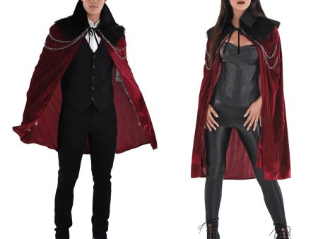 Adult Gothic Vampire Cloak One Size Hot on Sale