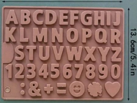 Silicone Mold - Alphabet, Numbers & Symbols Online Hot Sale