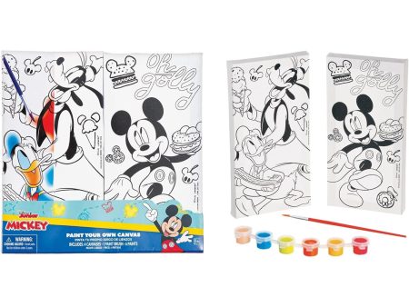 Disney Mickey Mouse Colour Your Own Canvas Online now