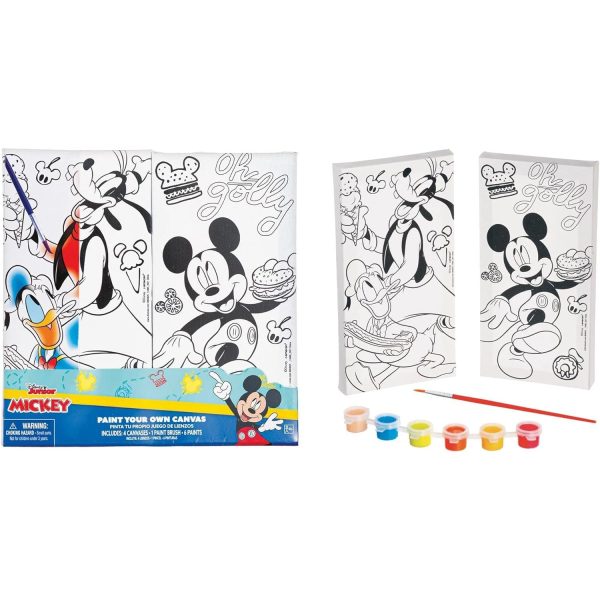 Disney Mickey Mouse Colour Your Own Canvas Online now