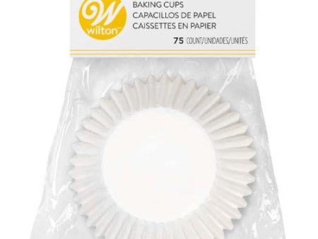 Cupcake Jumbo Liners - White 75 Count Online Hot Sale