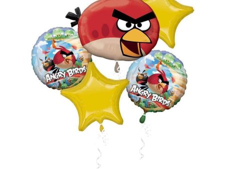 Angry Birds Balloon Bouquet 5pcs Sale