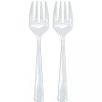 Clear Packaged Plastic Serving Forks 2pcs Sale