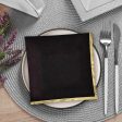 Jet Black with Hot Stamped Beverage Napkin 16count Hot on Sale