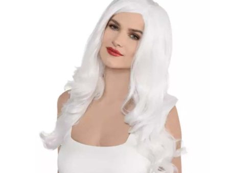 White Glam Wig Online now