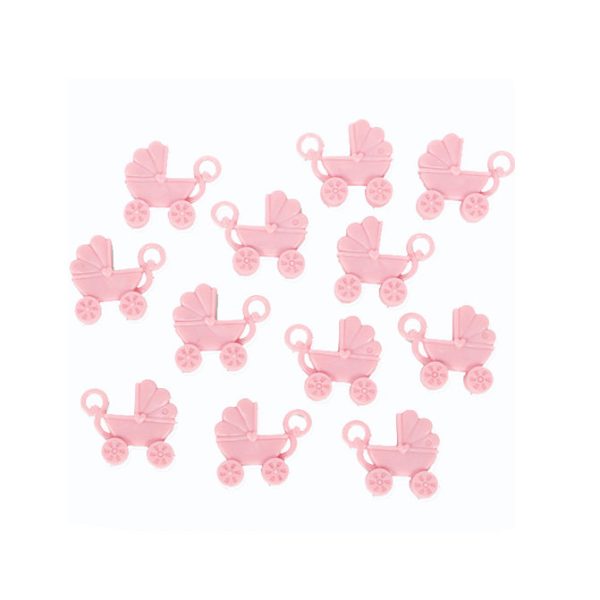 Baby Shower Pink Baby Carriage Favors 12pcs Online Hot Sale