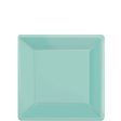 Robins Egg Blue Square Paper Plates 7in, 20pcs Cheap