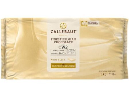 Callebaut Recipe CW2 White Chocolate Block 1lb. Hot on Sale