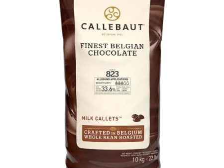 Callebaut Recipe 823 Milk Chocolate Callets 1lb. Hot on Sale