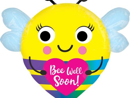 Bee Well Soon Standard Shape Foil Balloon 55x53cm Online Hot Sale