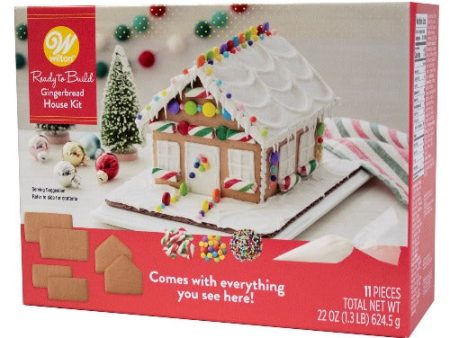 Ready to Build Bright Gingerbread House Kit Supply