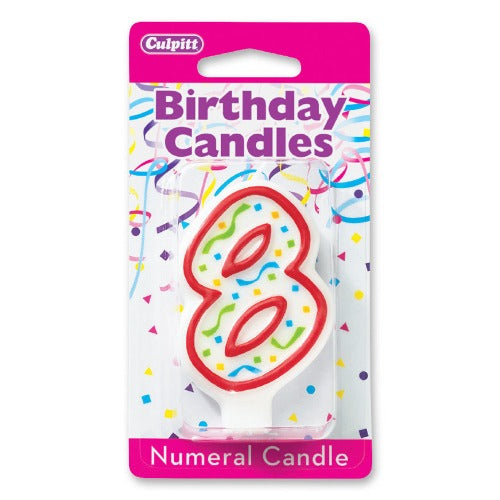 Candles - Numeral 8, 3 H For Cheap