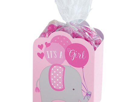 Baby Shower Pink Favor Box Kit 8pcs Cheap