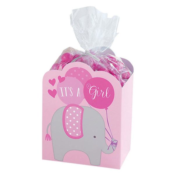 Baby Shower Pink Favor Box Kit 8pcs Cheap