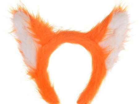 Adult Furry Fox Ears Headband Cheap