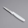 Serrated Edge Paring Knife with White Handle Sale