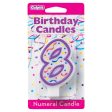 Candles - Numeral 8, 3 H For Cheap