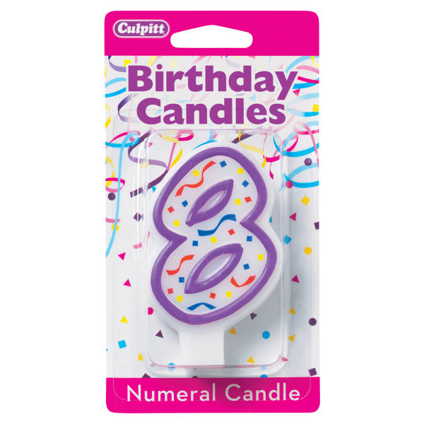 Candles - Numeral 8, 3 H For Cheap