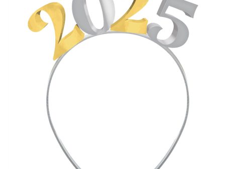 2025 New Year Electroplated Headband 9.25inch Sale