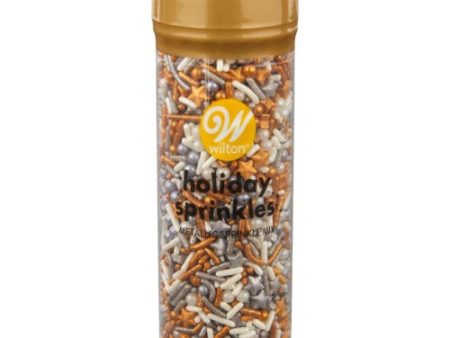 Sprinkles Mix - Metallic White, Silver and Gold Star Hot on Sale