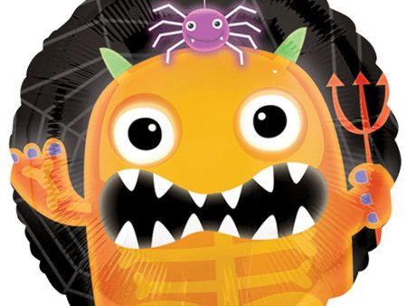 Boo Crew Orange Monster Foil Balloon 18in Sale