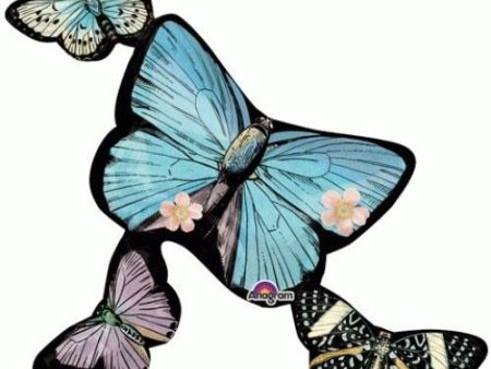 Butterfly Cluster Connext Foil Balloon 28 x 38in For Discount