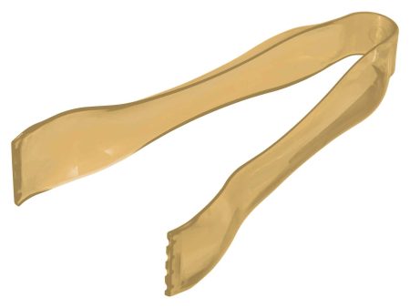 Gold Serving Plastic Mini Tongs 2pcs For Discount