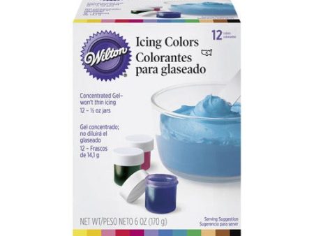 Icing Color Set - 12 Piece Set For Sale