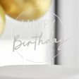 Acrylic Happy Birthday Cake Topper For Cheap