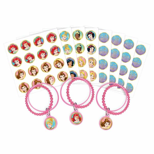 Disney Princess Once Upon A Time Bracelet Kit Favors 8pcs Online Sale