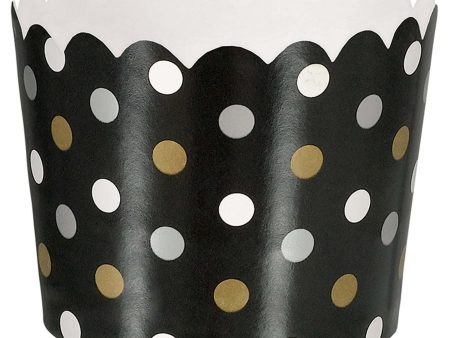 Black Paper Snack Cup Small 36pcs For Cheap