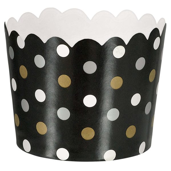 Black Paper Snack Cup Small 36pcs For Cheap