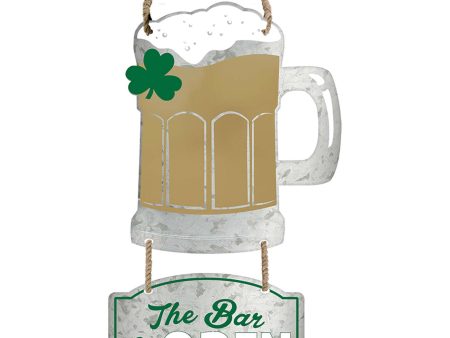 St Patricks Hanging Sign Metal Rope For Sale