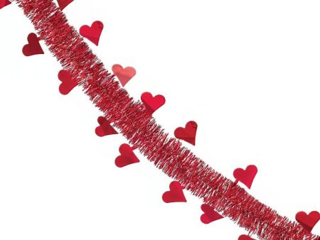 Valentine’s Day Value Tinsel Garland Decoration Discount